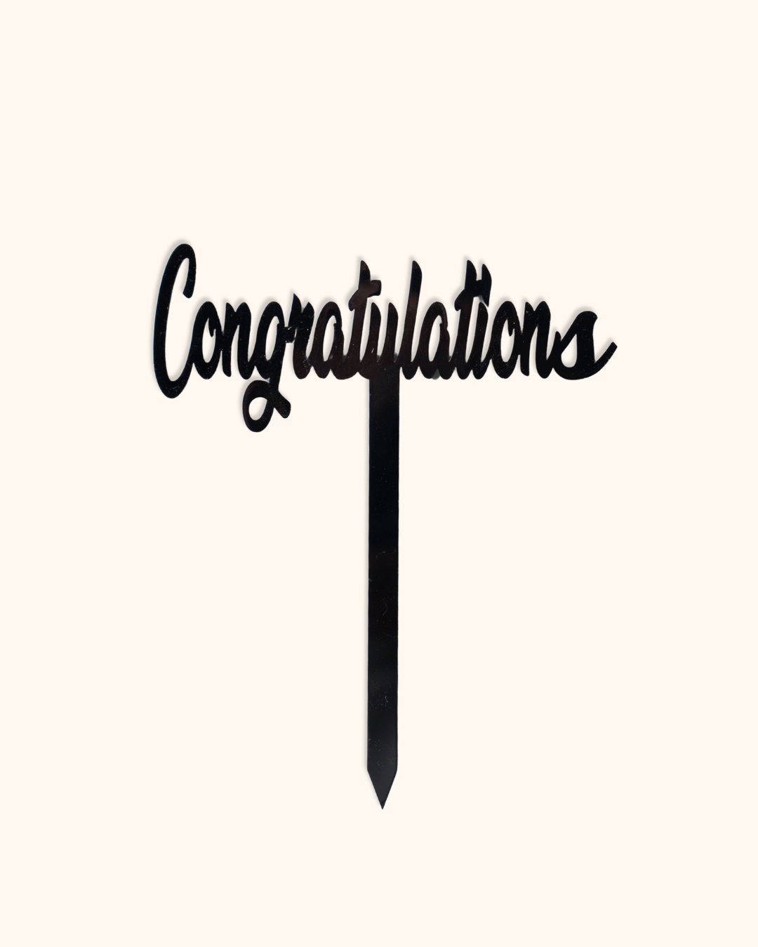 Congratulations Acrylic Accessory - tanella flowers 