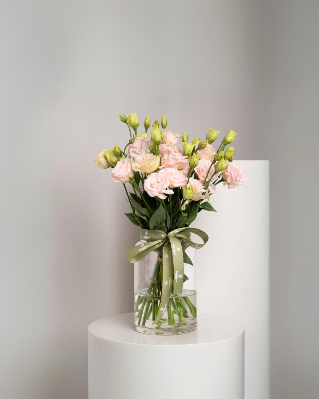 Eustoma Pink Vase - tanella flowers 