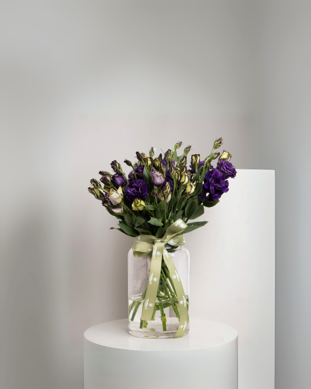 Eustoma Purple Vase - tanella flowers 