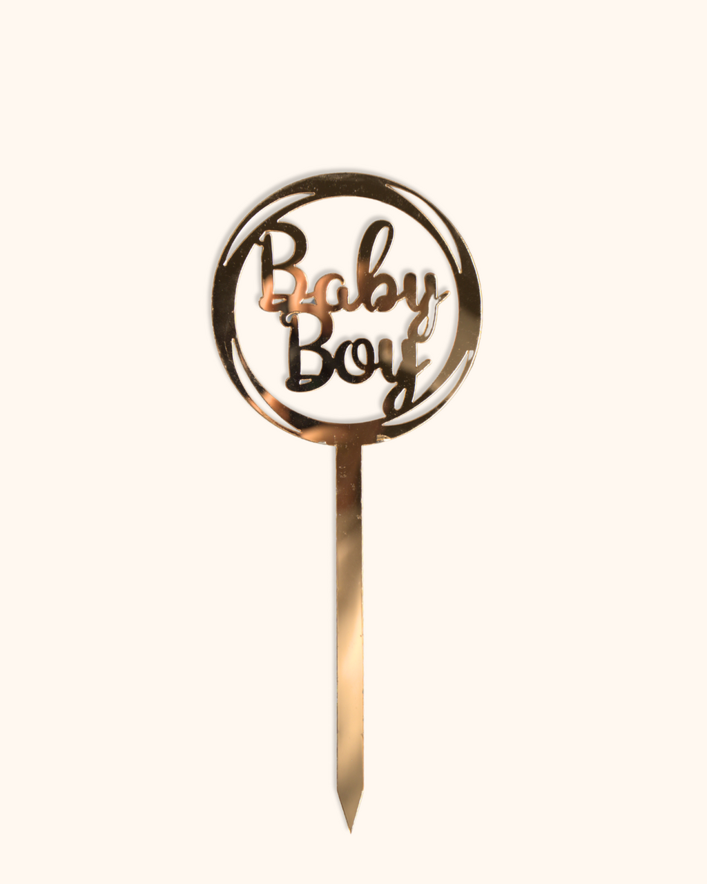 Golden Acrylic Accessory - tanella flowers 