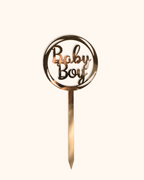 Golden Acrylic Accessory - tanella flowers 