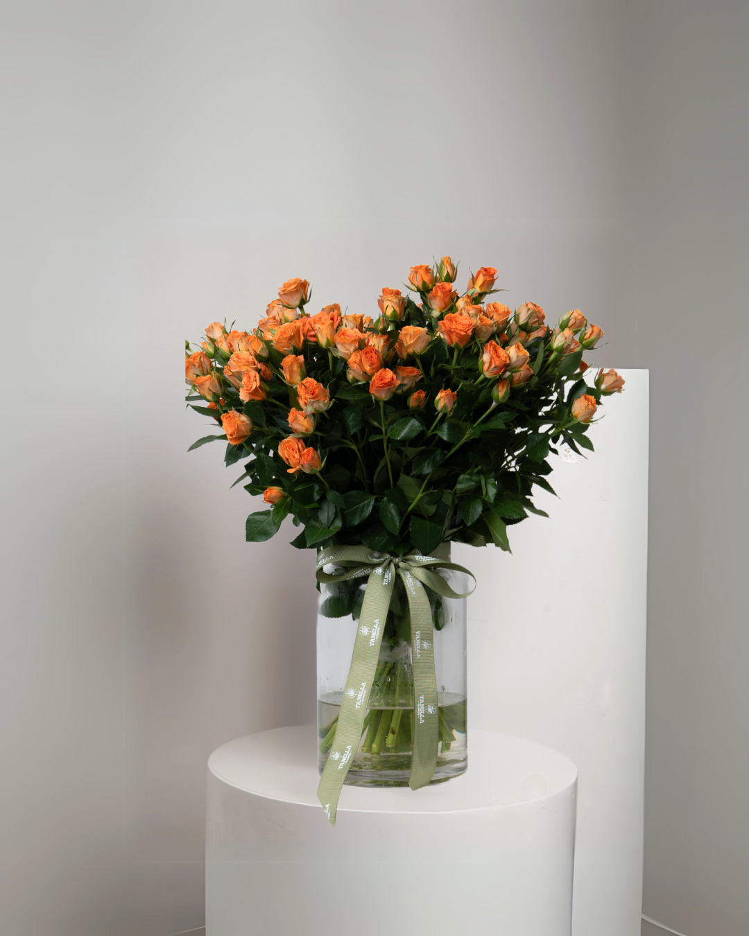 Spray rose orange babe Vase - tanella flowers 